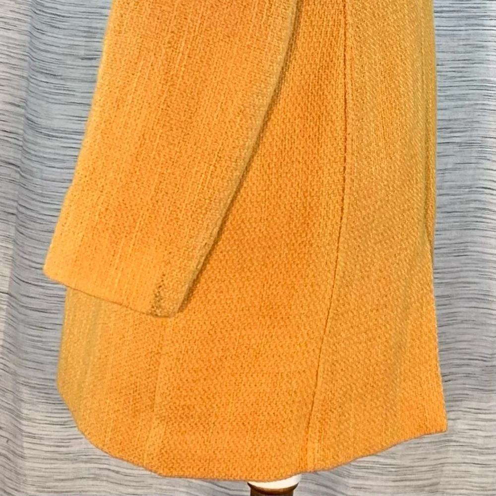 Chico's Mustard Twill Light Coat. - Picture 8 of 16